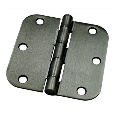 Patioplus 3.5 x 3.5 x 0.62 in. Radius Residential Hinge Thickness, Antique Nickel, Steel, 2PK PA2667214